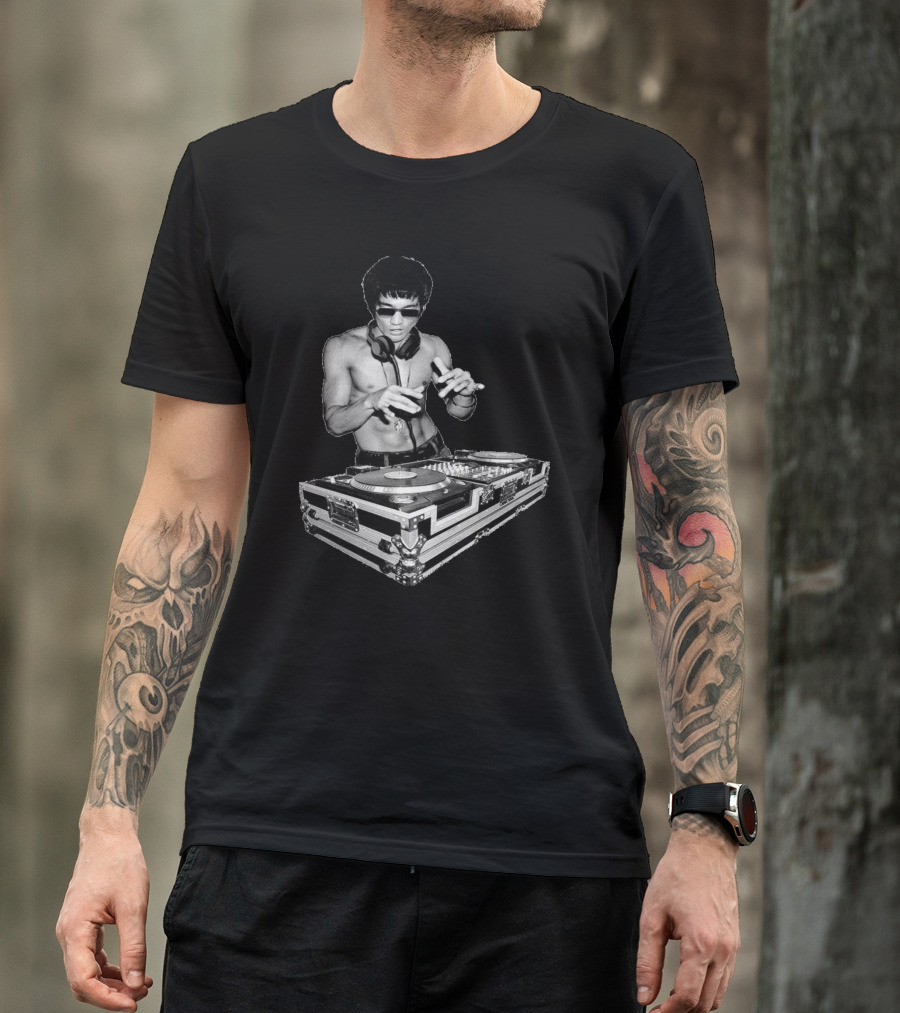 Dj Bruce Funny Bruce Lee Dj T-Shirt