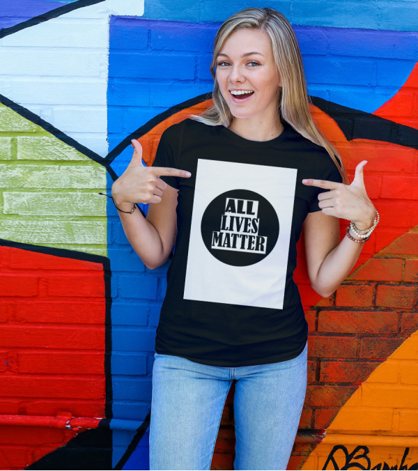 ALL LIVES MATTER BLACK CIRCLE T-Shirt