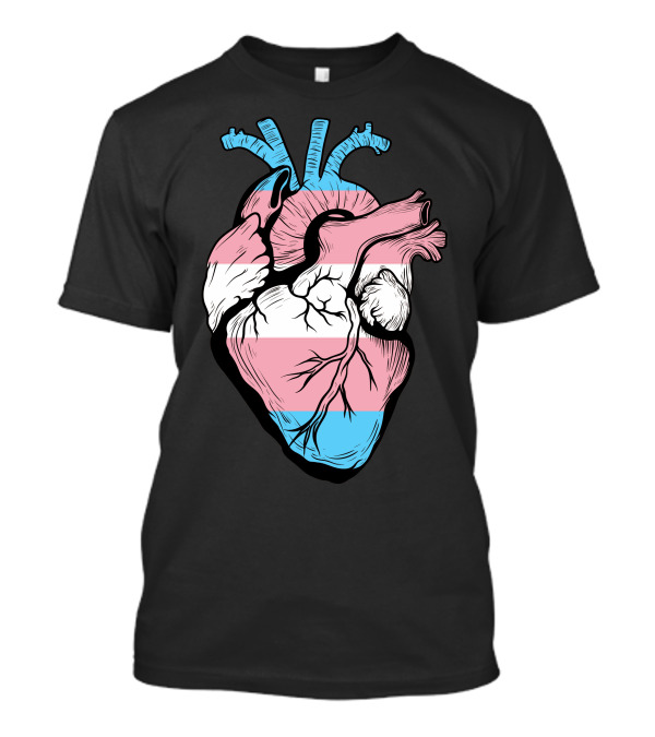 Trans Pride Human Heart T-Shirt