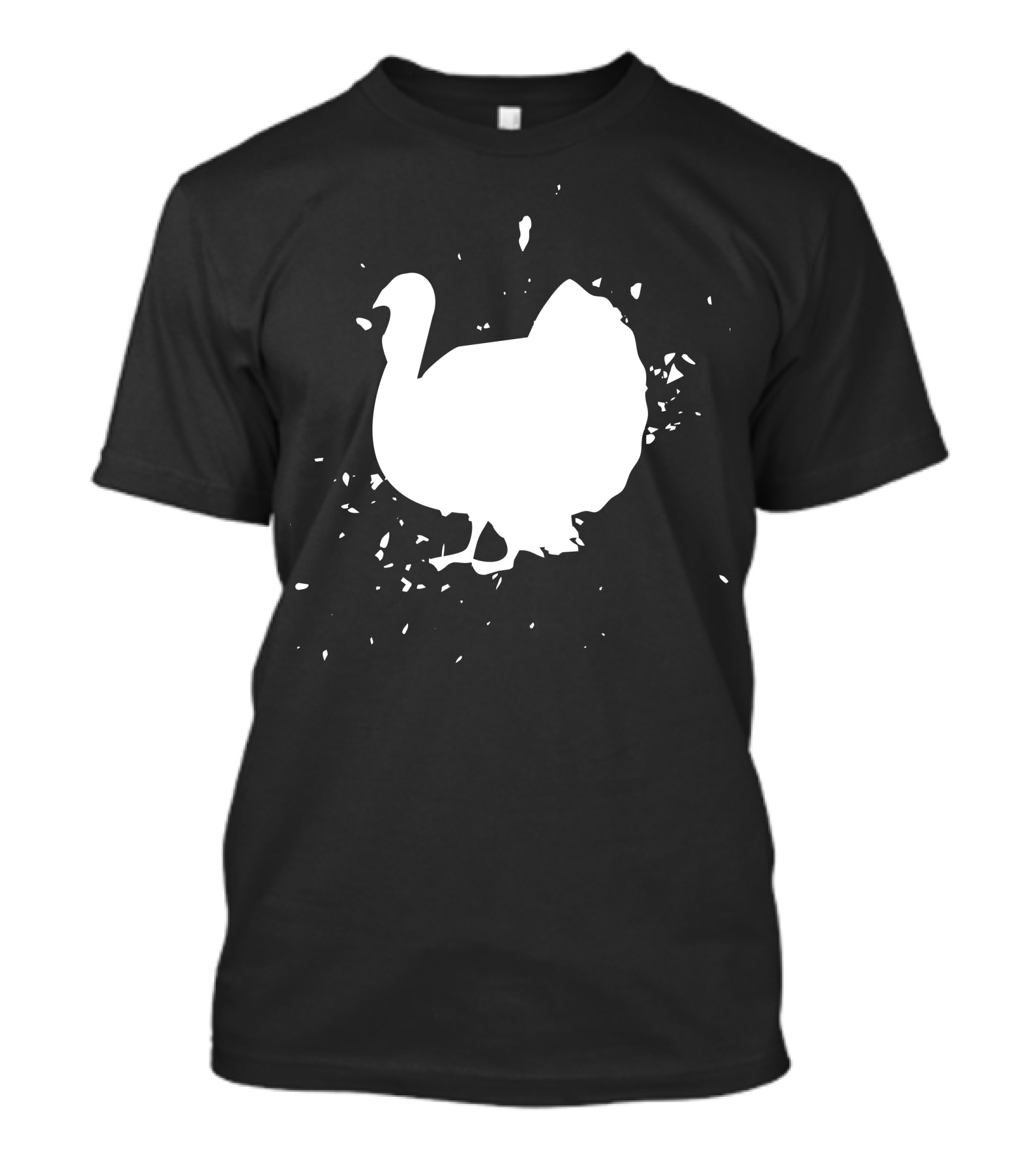 Turkey Gobble Strut Silhouette Burst T-Shirt