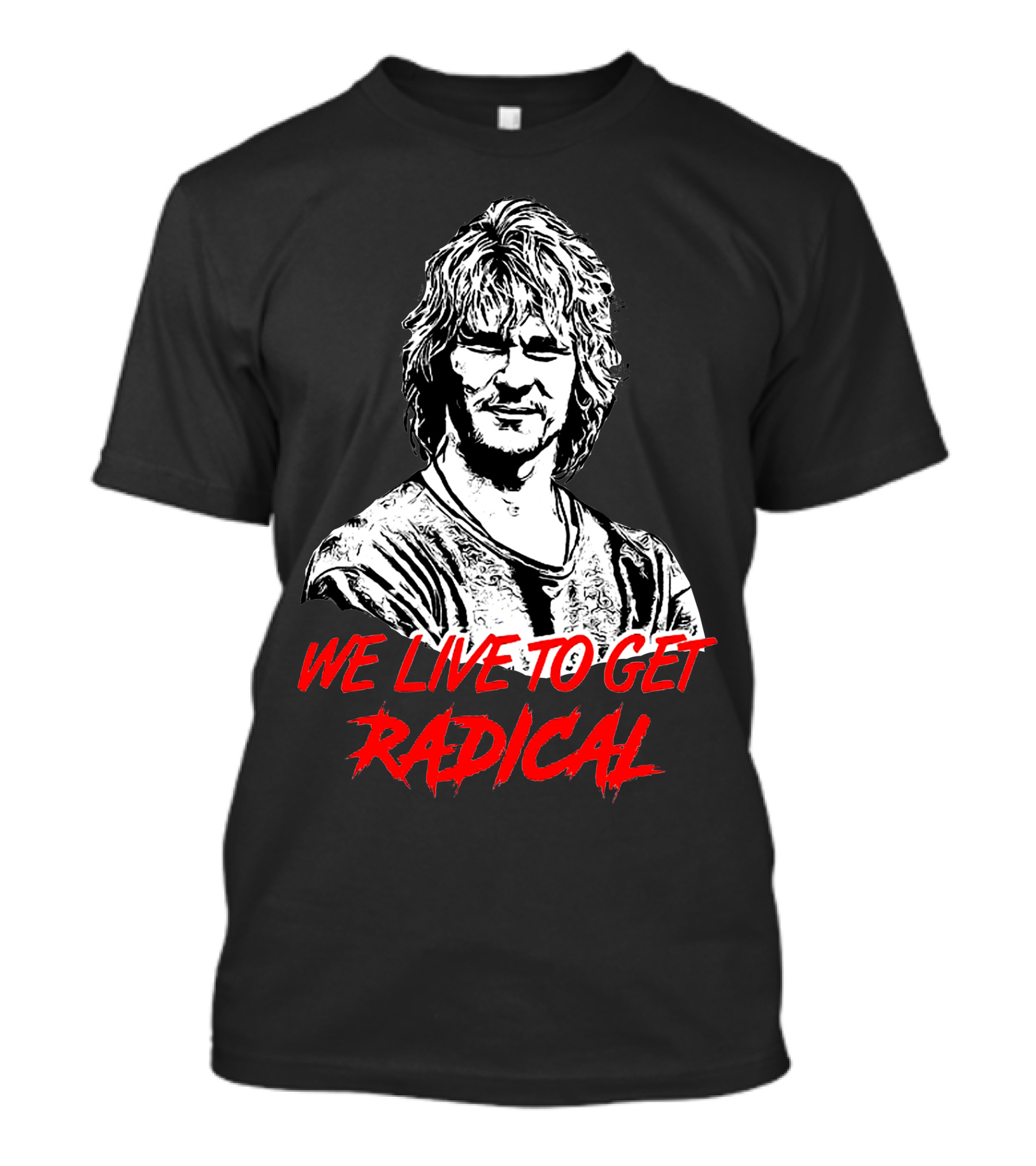 We Live To Get Radical Vintage Surfing Legend T-Shirt