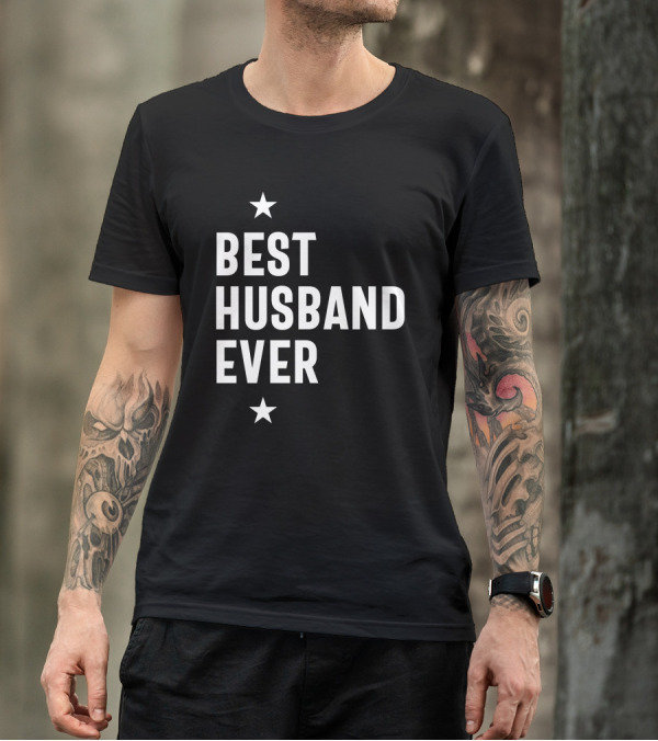 Best Husband Ever Wedding Anniversary Stars T-Shirt