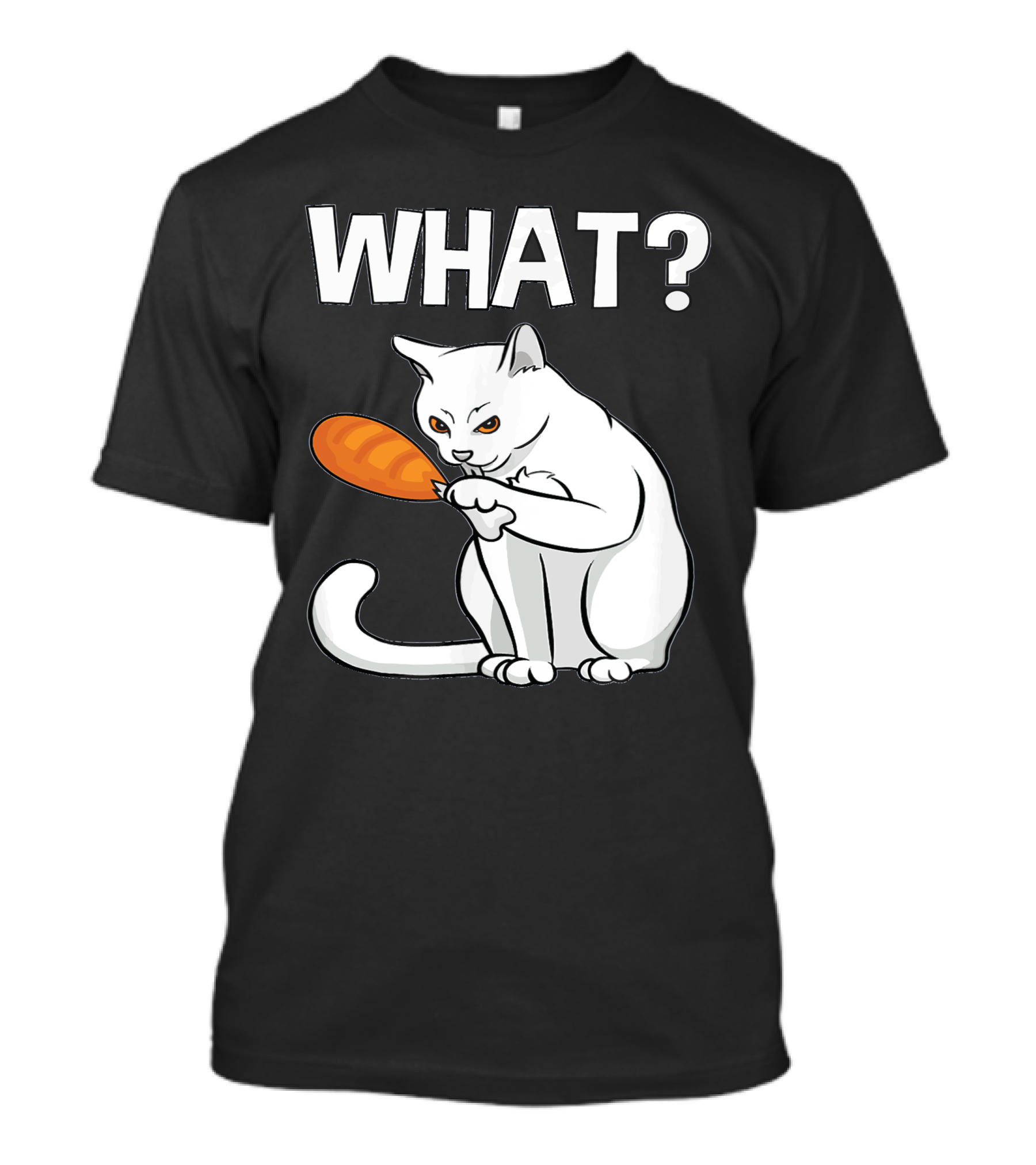 What Can I Eat A Turkey Cat Holding Drumstick T-Shirt