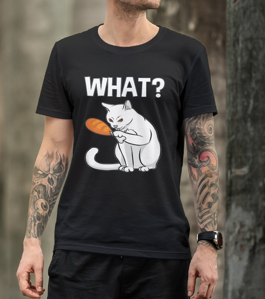 What Can I Eat A Turkey Cat Holding Drumstick T-Shirt
