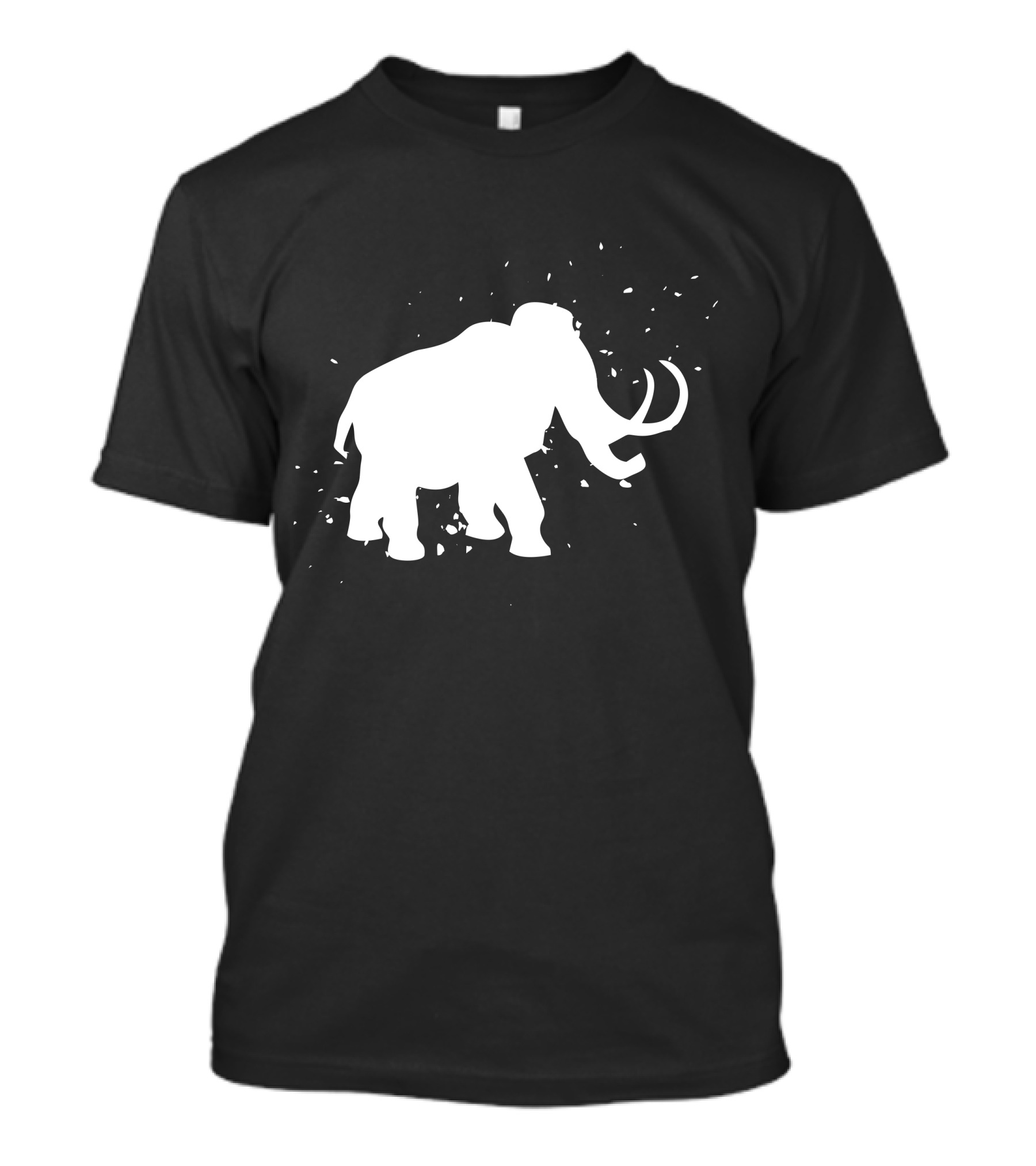 Woolly Mammoth Silhouette Disintegration Extinct T-Shirt