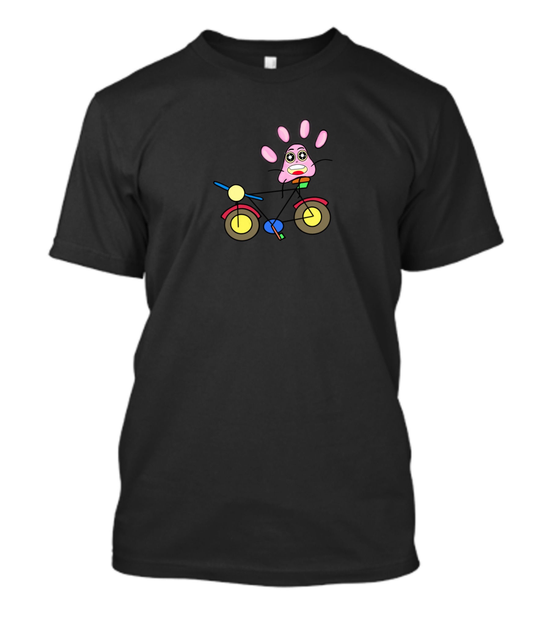 World Bicycle Day Abstract Character Riding Colorful Bike T-Shirt