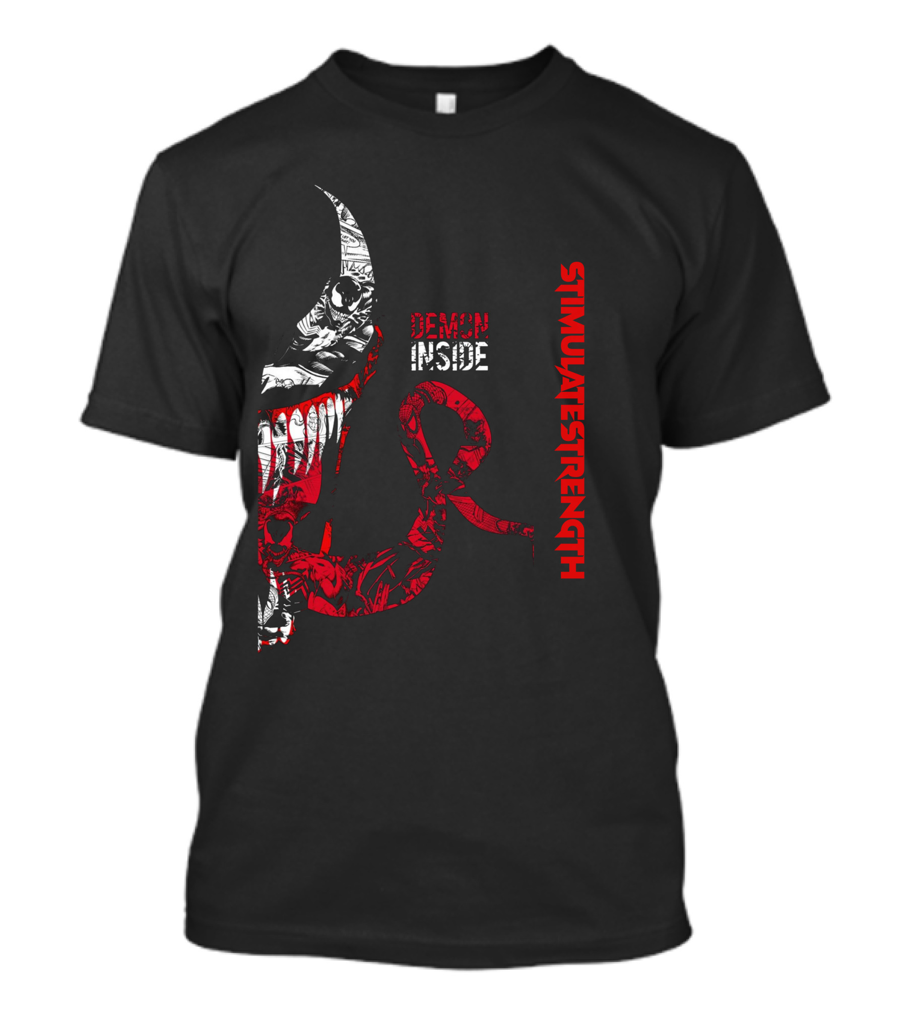 DEMON INSIDE STIMULATE STRENGTH BLACK DEMON T-Shirt