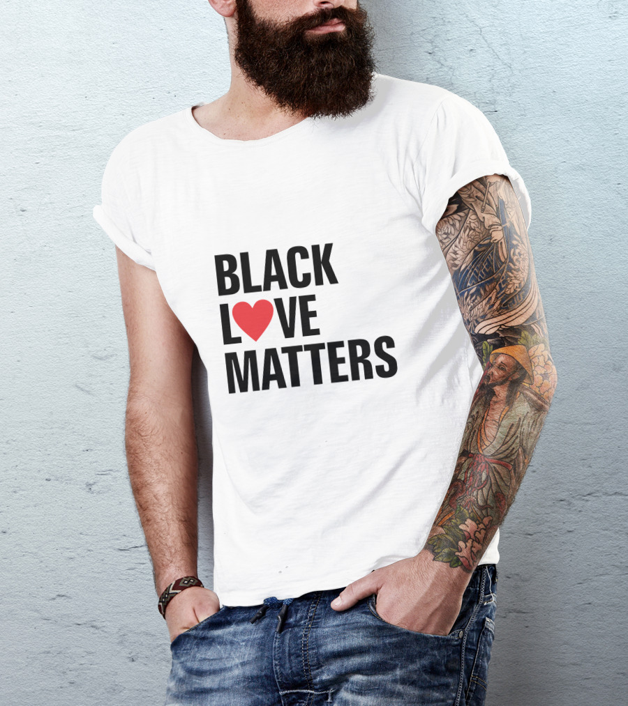 Black Love Matters Heart T-Shirt