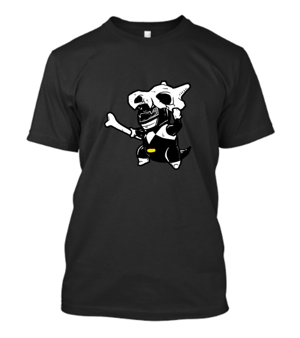 Mighty Morphin Power Ranger Meets Dinosaur Fusion Black Ranger Dog T-Shirt