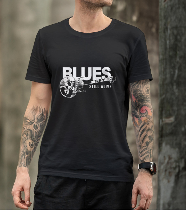 Blues Still Alive Guitar Legend Iconic T-Shirt