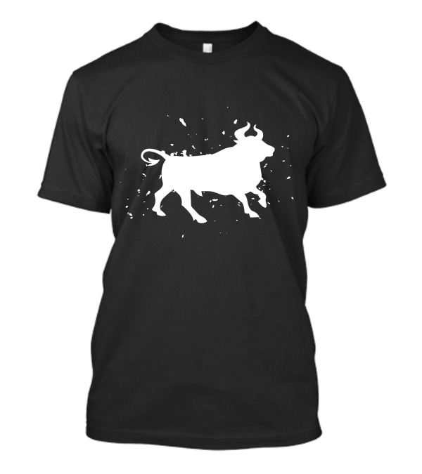 Bullish Bold White Bull T-Shirt