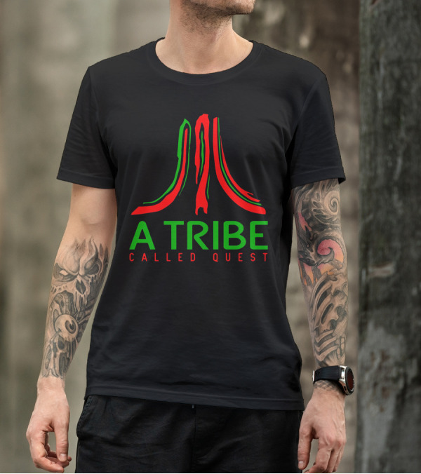 A Tribe Called Quest Logo Red Green Black T-Shirt
