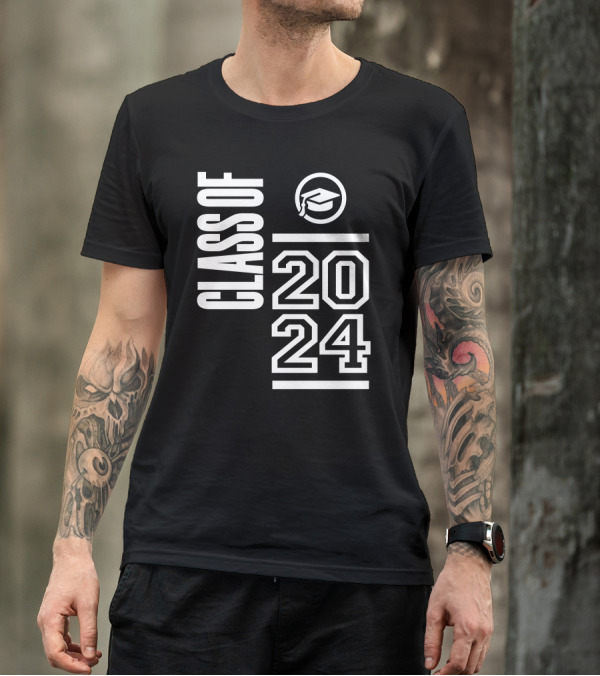 Class Of 2024 Graduation Cap Icon College Spirit T-Shirt