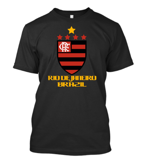 CR Flamengo Rio De Janeiro Brazil Crest And Stars T-Shirt