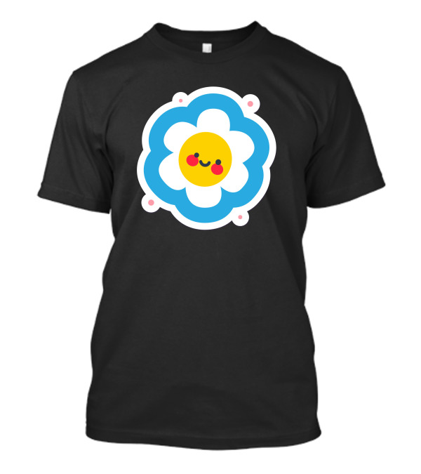 Flower Sun Smiley Face Blossom T-Shirt