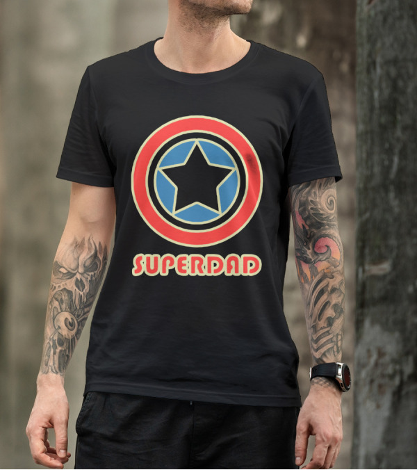 Superdad Star Shield T-Shirt