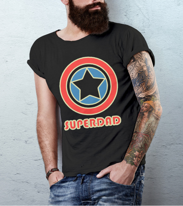 Superdad Star Shield T-Shirt