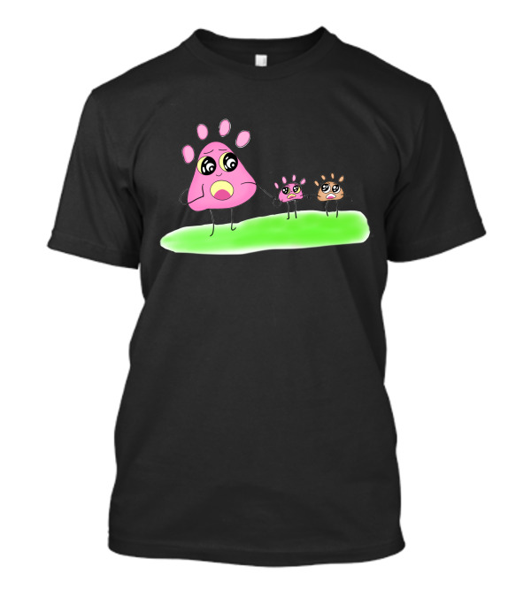 Cute Parenting Paws Family Illustration For Global Day Of Parents T-Shirt