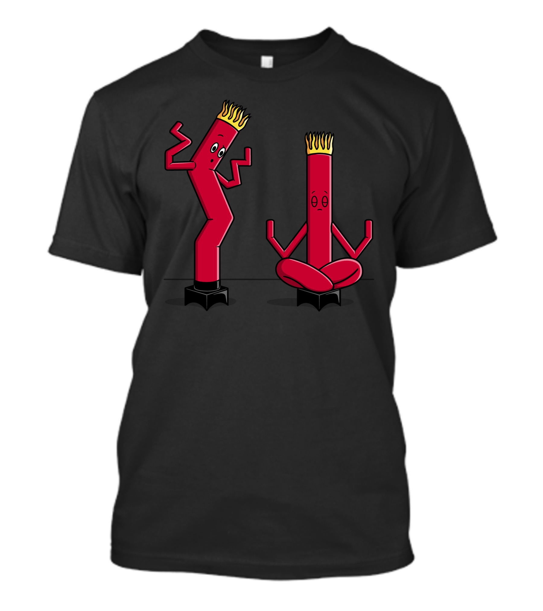 Air Control Wacky Inflatable Tube Man Characters T-Shirt