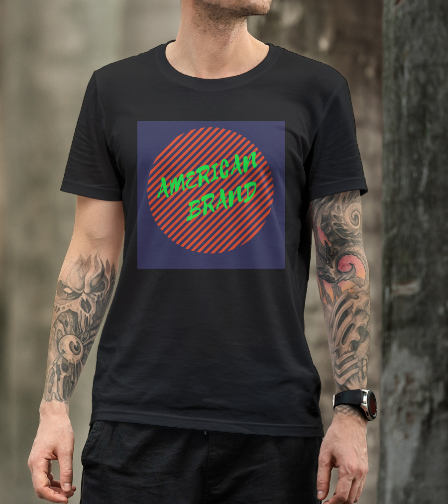 AMERICAN BRAND Striped Circle T-Shirt