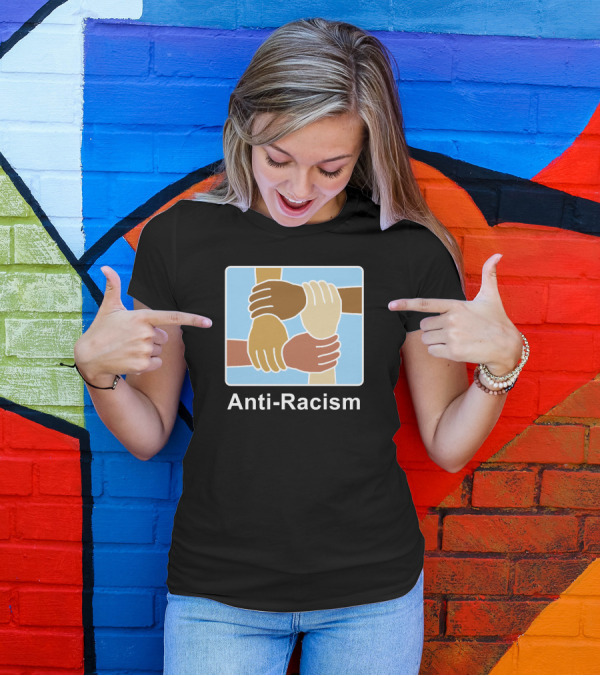 Anti-Racism United Hands Solidarity Image T-Shirt