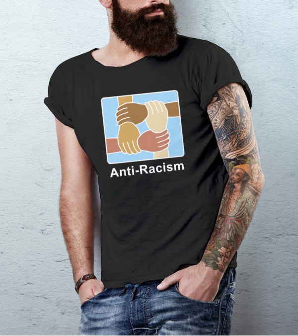 Anti-Racism United Hands Solidarity Image T-Shirt