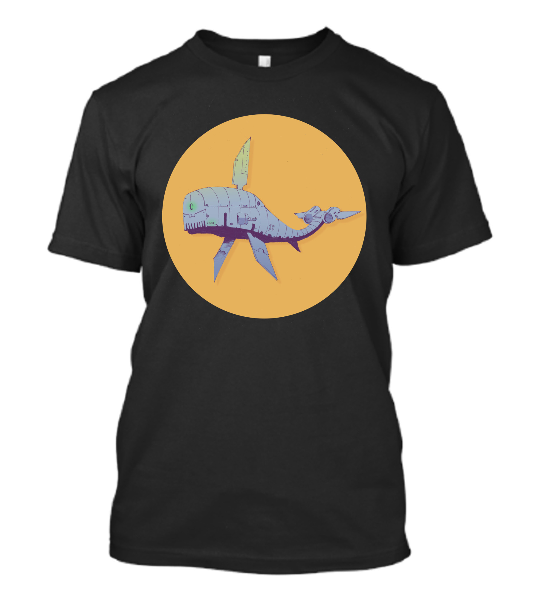 Ballenacolor Futuristic Mechanical Whale T-Shirt