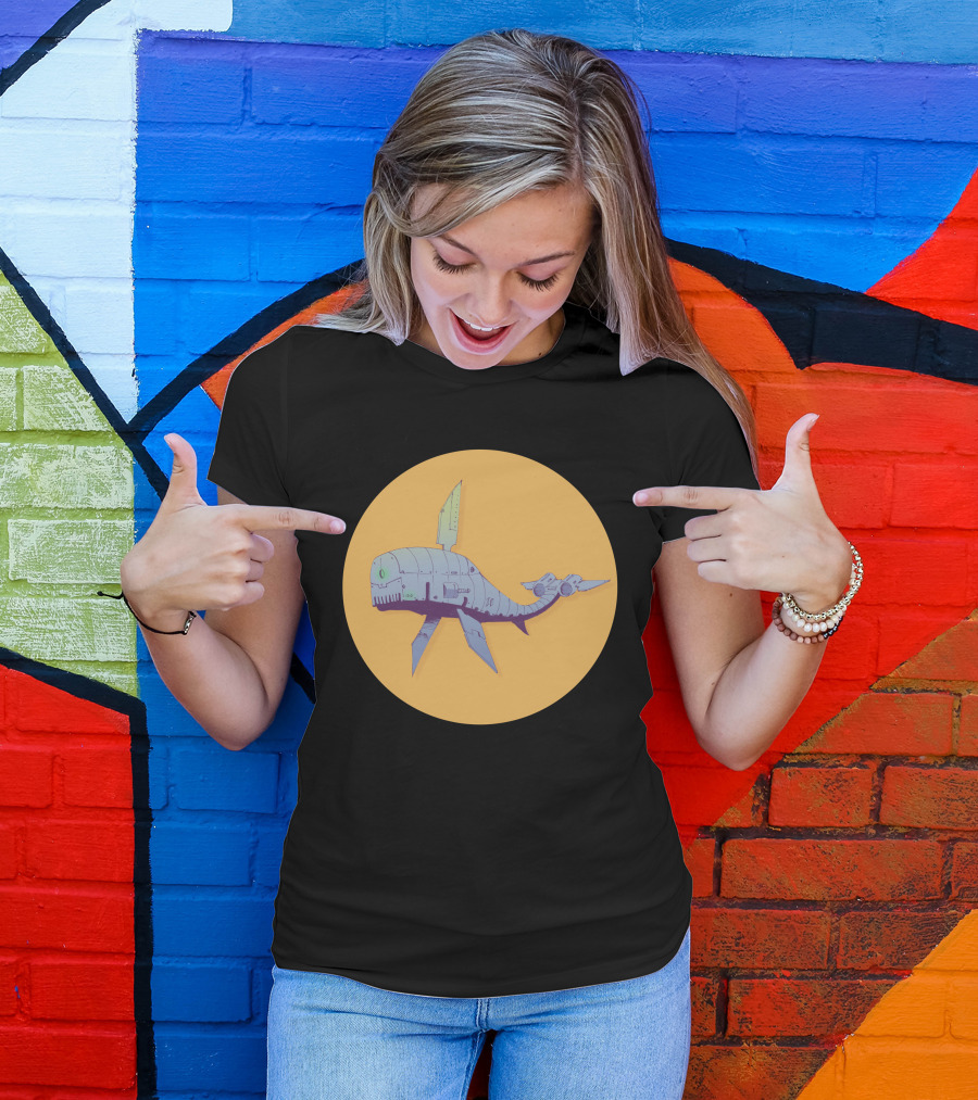 Ballenacolor Futuristic Mechanical Whale T-Shirt