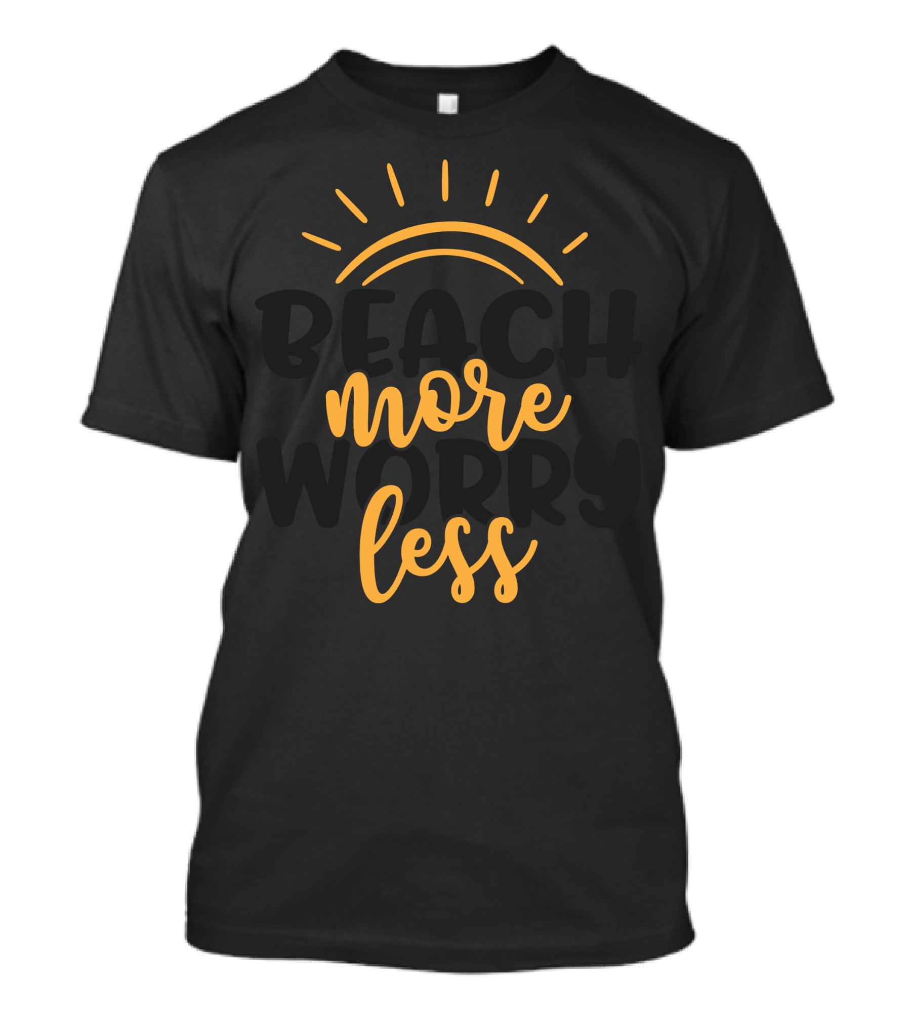 Beach More Worry Less Sunburst Relaxation T-Shirt