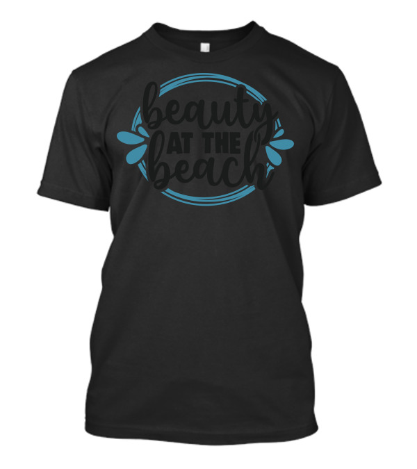 Beauty At The Beach Ocean Waves And Petals T-Shirt