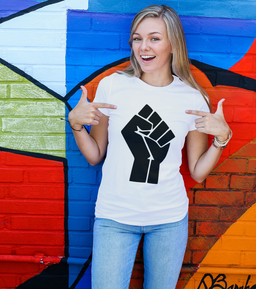 Blm Black Power Raised Fist T-Shirt