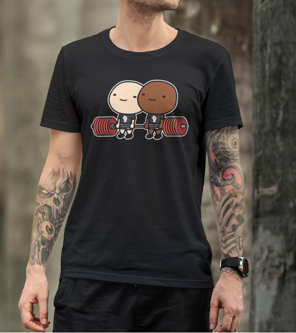 Blm Strong Unity Powerlifting Duo T-Shirt