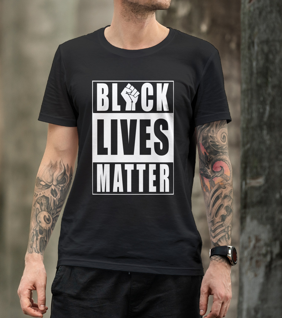 Black Lives Matter Fist Raised T-Shirt