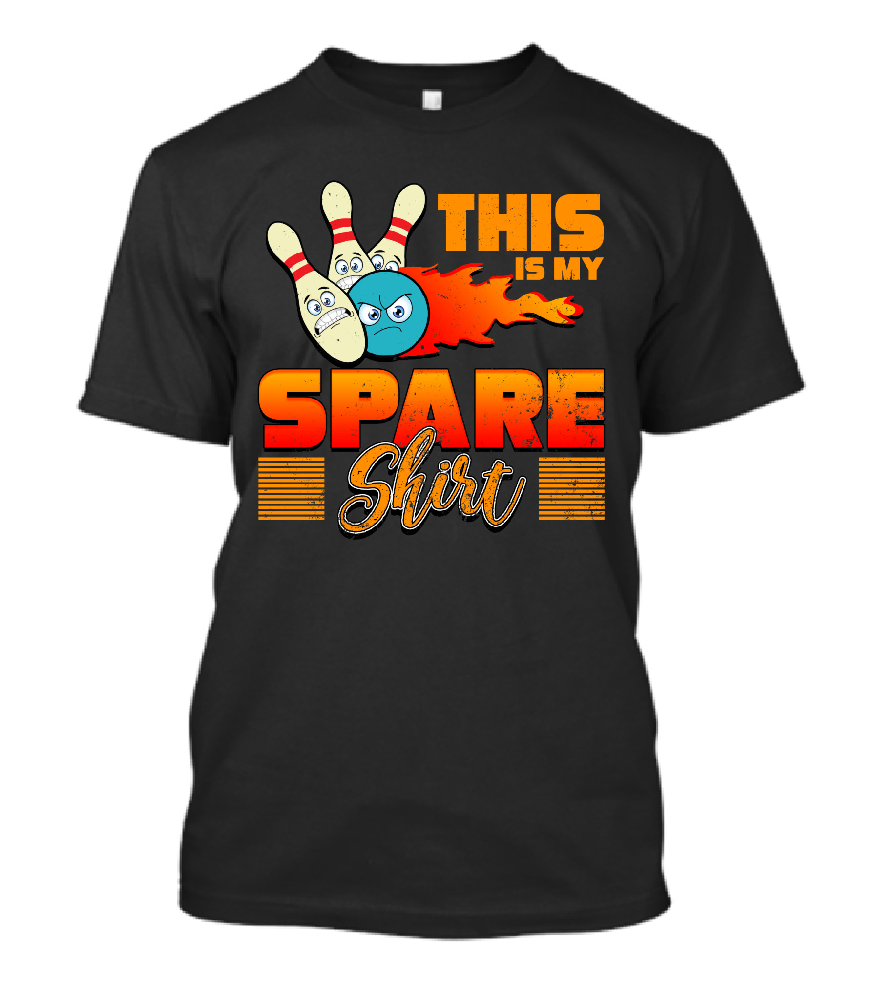 THIS IS MY SPARE SHIRT Bowling Party Bowler T-Shirt