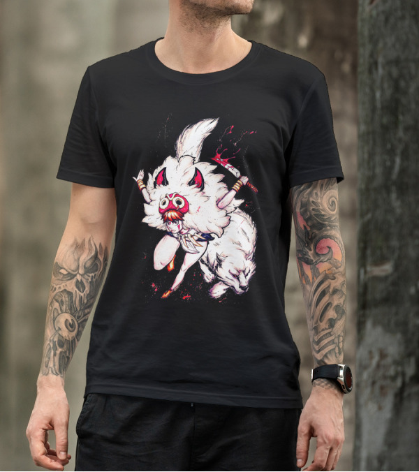 Bravery Girl Princess Mononoke Warrior Spirit T-Shirt