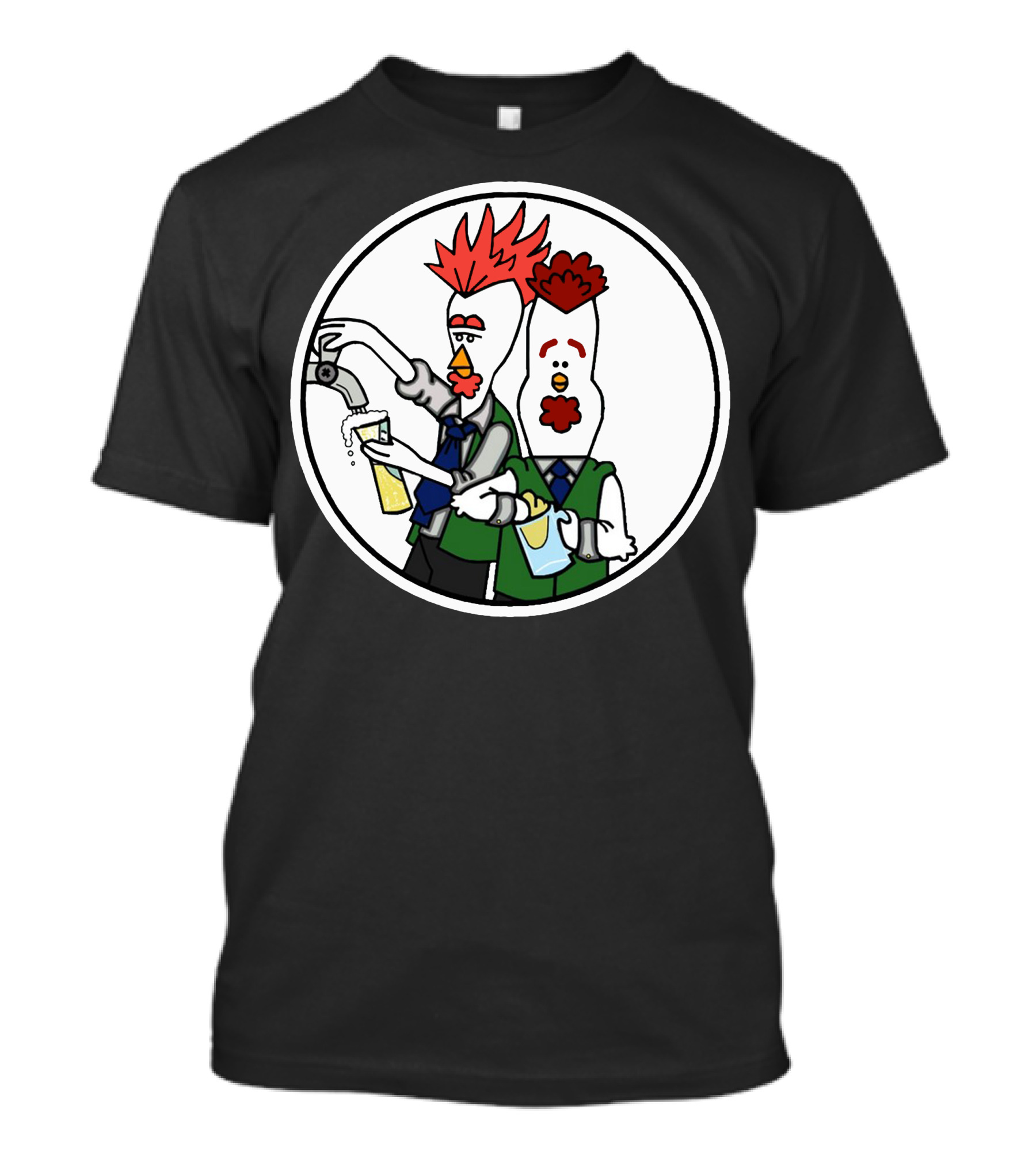 Chicken Tenders Bartenders Pouring Drinks T-Shirt
