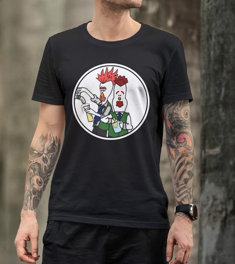 Chicken Tenders Bartenders Pouring Drinks T-Shirt