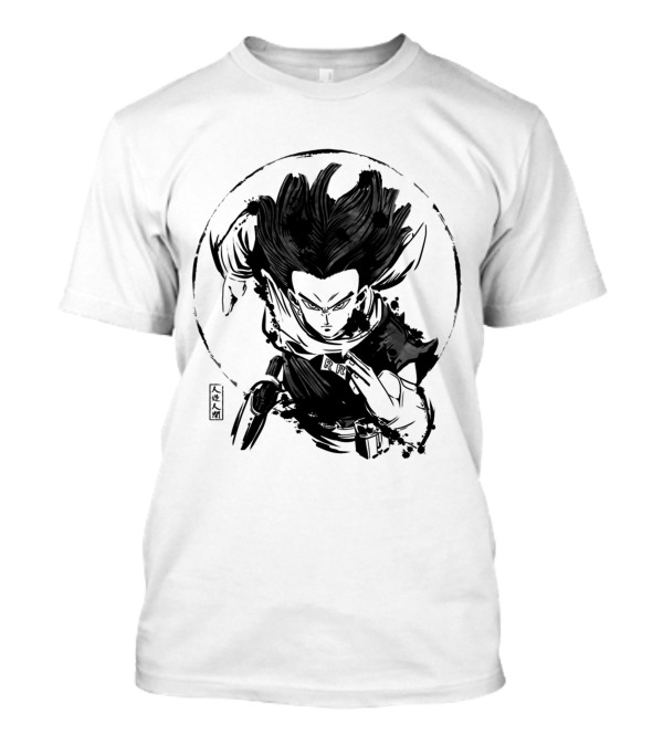 Cyborg Jersey Android Red Ribbon Symbol Super Saiyan Japanese T-Shirt