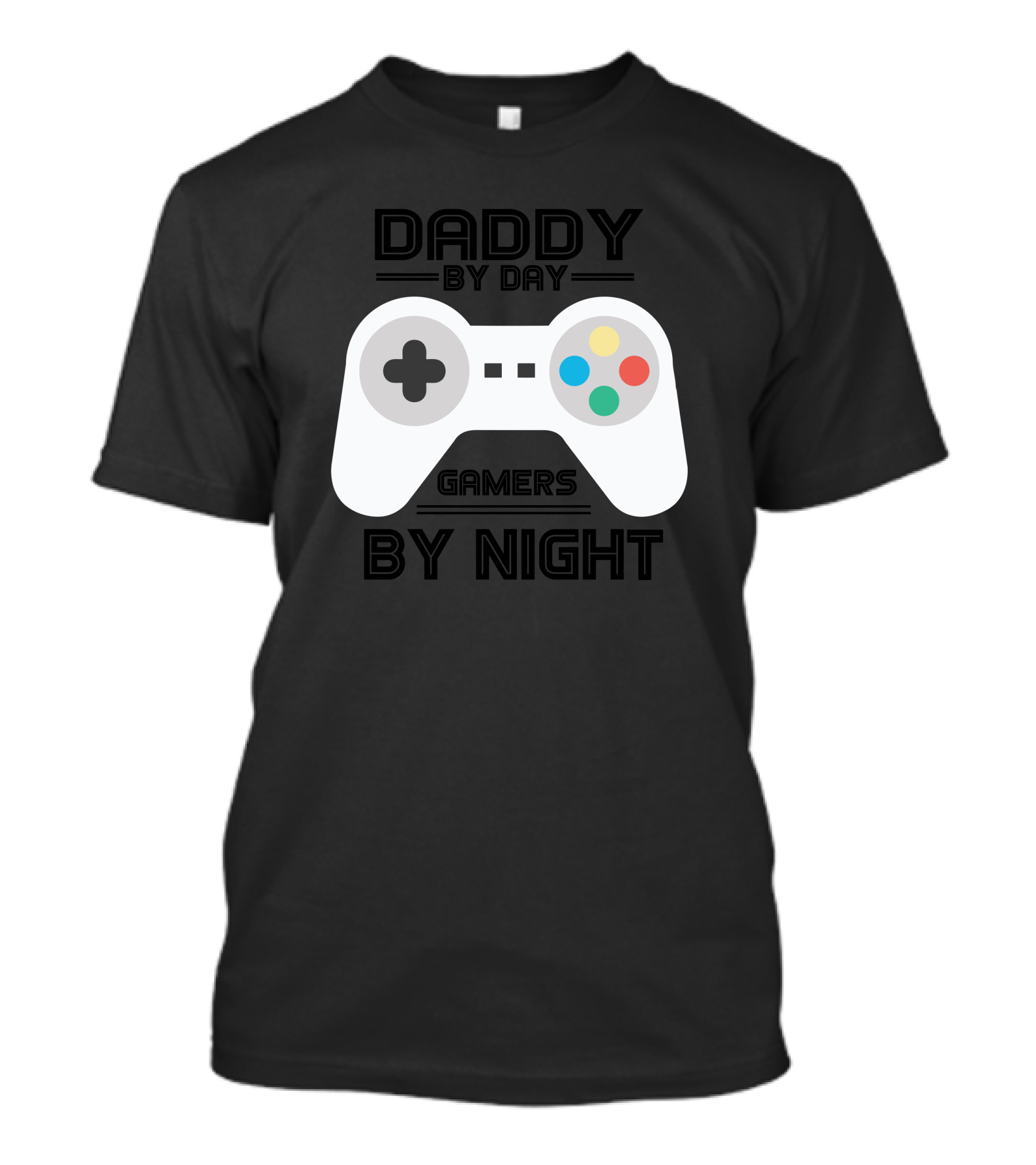 Daddy By Day Gamers By Night Controller T-Shirt