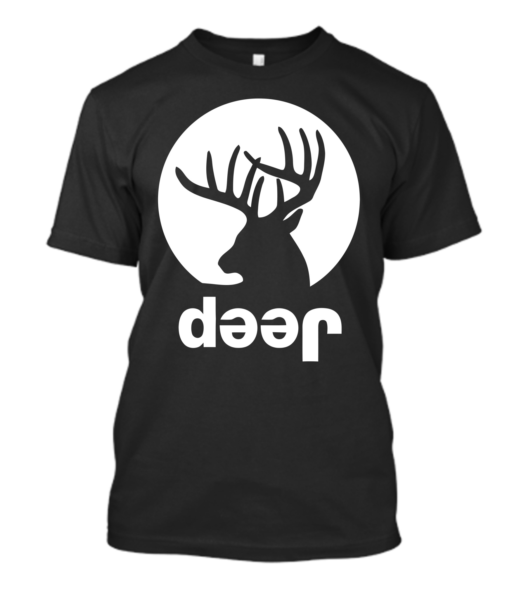 Deer Funny Raindeer Backwards Wildlife Humor T-Shirt