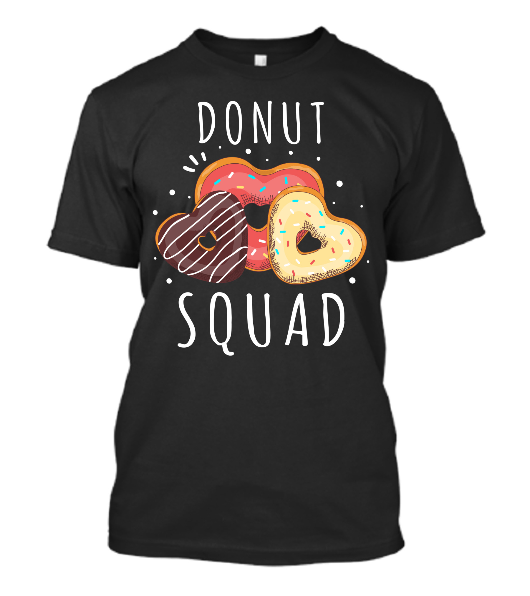 Donut Squad Heart Shaped Donuts With Sprinkles T-Shirt