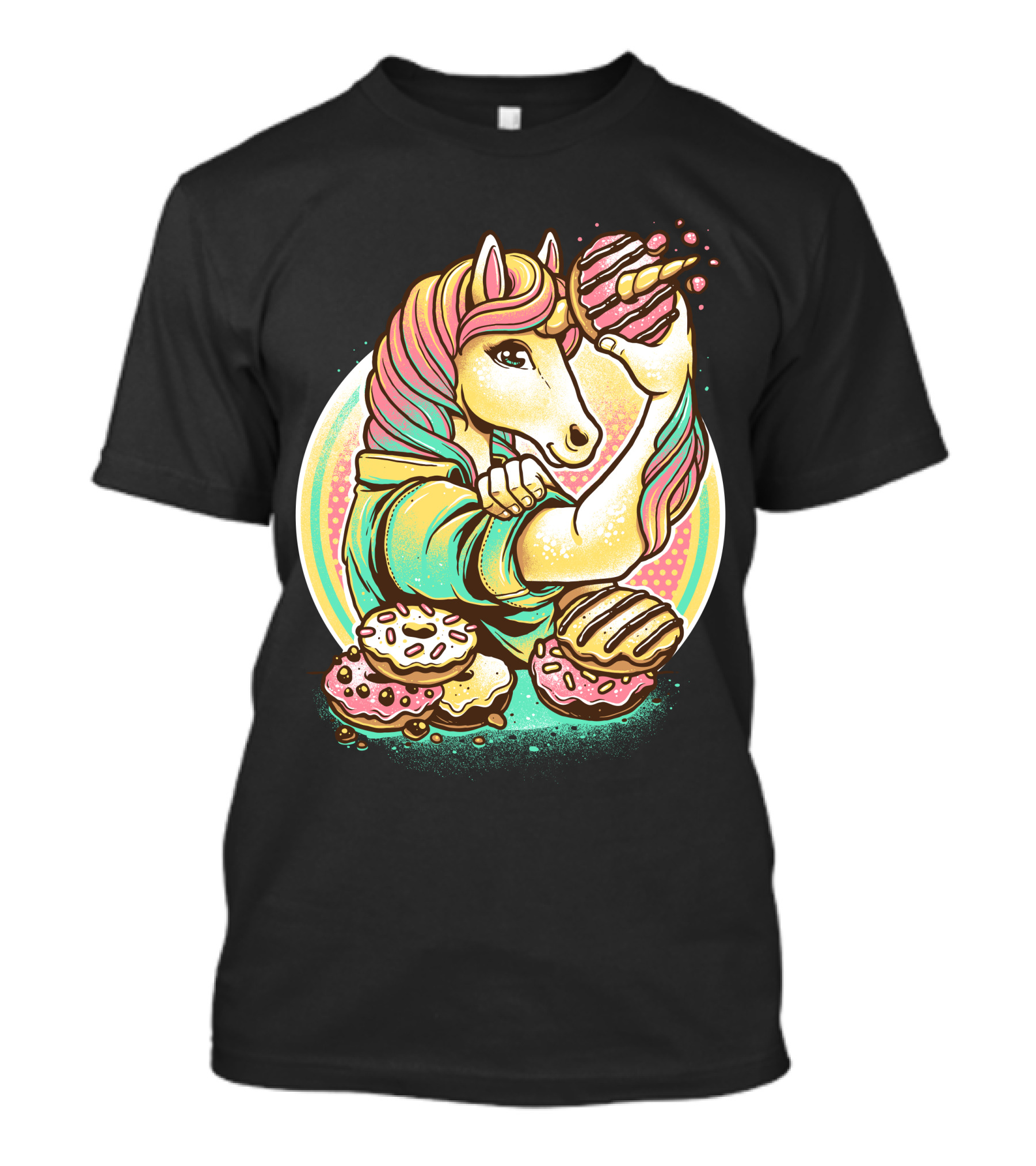 Dough It Unicorn With Doughnuts Mane And Colorful Donuts T-Shirt