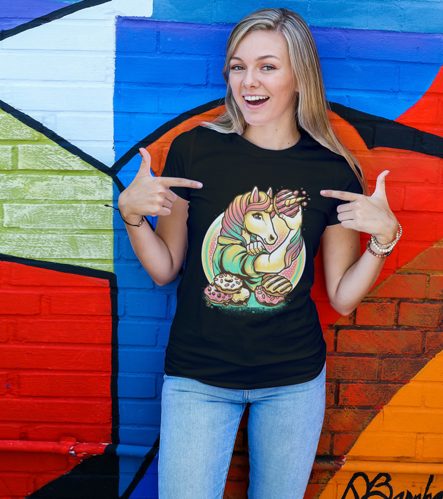 Dough It Unicorn With Doughnuts Mane And Colorful Donuts T-Shirt