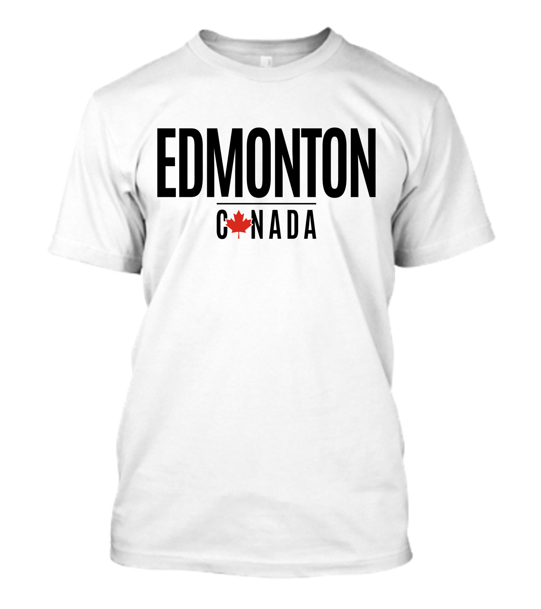 EDMONTON CANADA Maple Leaf T-Shirt