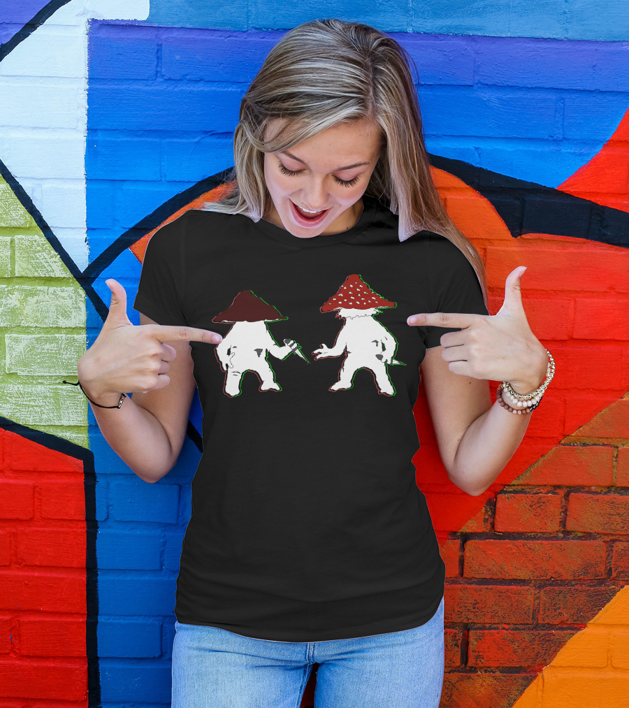Fighting Mushrooms Mushroom Dagger Duel T-Shirt