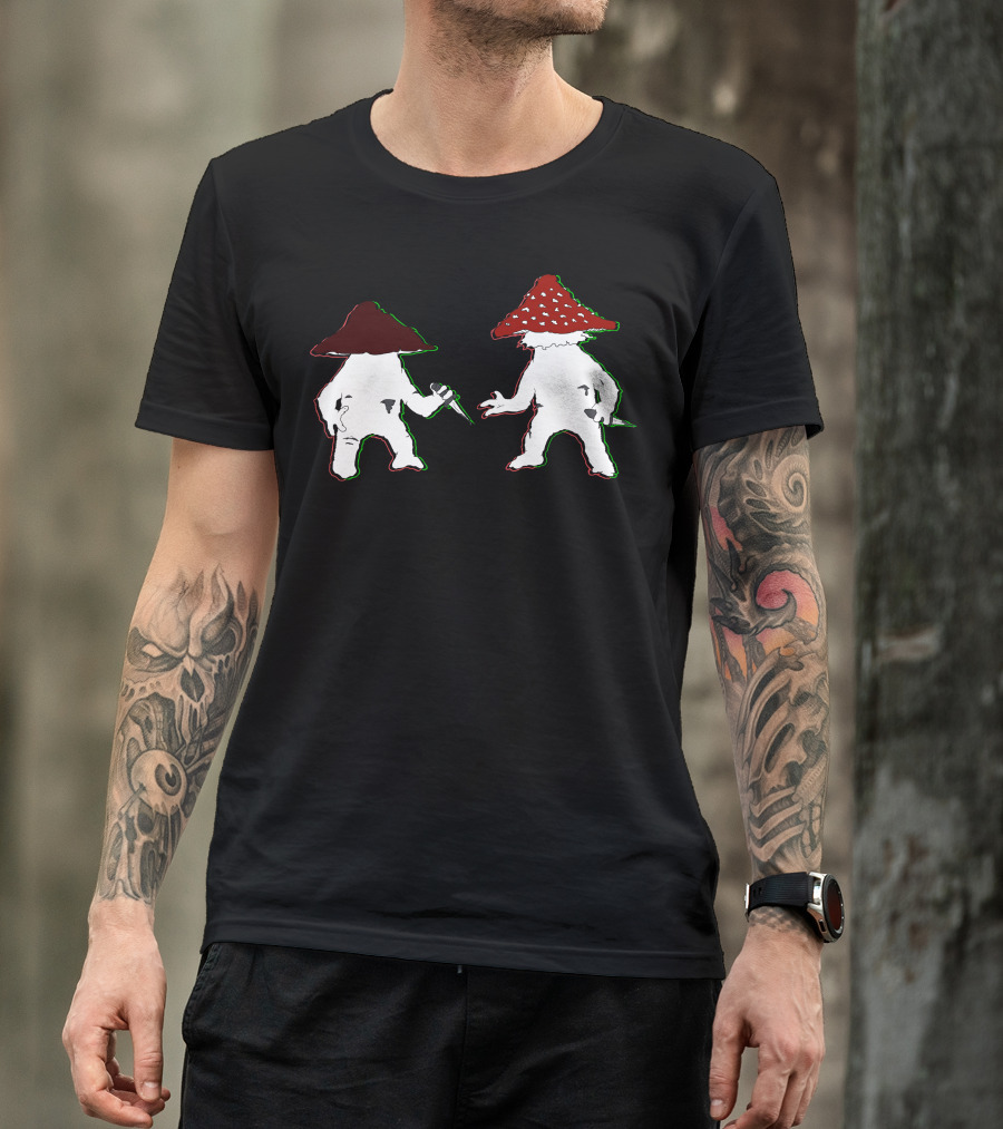 Fighting Mushrooms Mushroom Dagger Duel T-Shirt