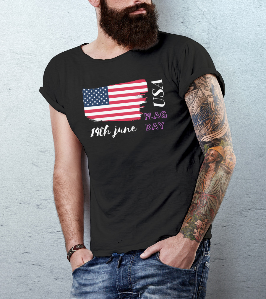 USA Flag Day 14th June T-Shirt
