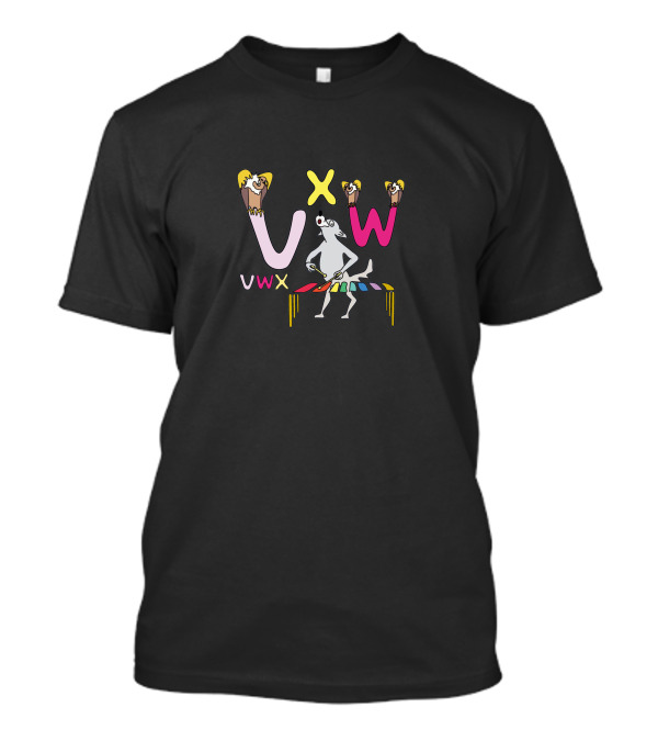 VWX Owl Dance Party With Colorful Tutu Dog T-Shirt