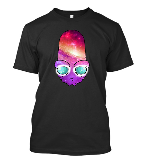 Intergalactic Cosmic Visions Galaxy Face T-Shirt