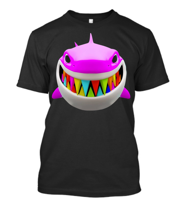 Gooba Shark Colorful Teeth Fantasy Character T-Shirt